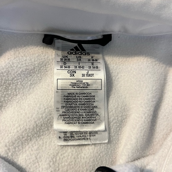 🪻💐 3/$10💐🪻Adidas crop fleece jacket - Picture 6 of 6